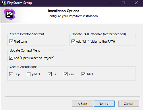 PHP Storm Install.png